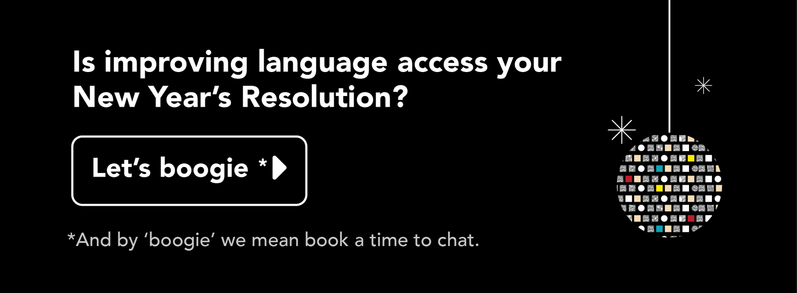 Want to iprove language access? Click me!