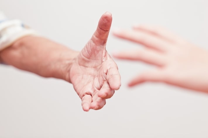 reaching-hands
