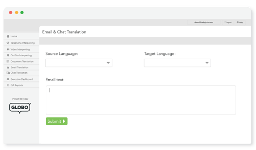 Email and chat translation Email and chat translation
